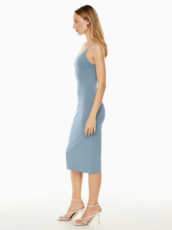 Aritzia Dresses & Skirts - Aritzia Blue Contour Slip Midi Dress